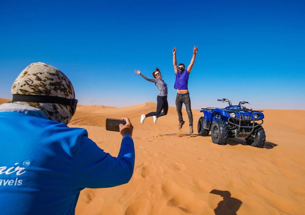 Dubai: Adventure Quad Bike Safari, Camel Ride & Refreshments | ®ExcursionMania