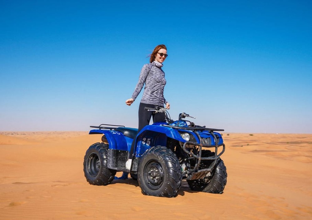 Dubai: Adventure Quad Bike Safari, Camel Ride & Refreshments | ®ExcursionMania