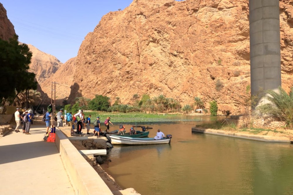 From Muscat: Wadi Shab  Bimmah Sinkhole FullDay Tour | ®ExcursionMania