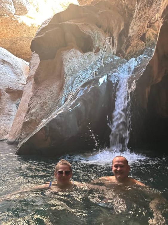 From Muscat: Wadi Shab & Bimah Sinkhole Adventure | ®ExcursionMania