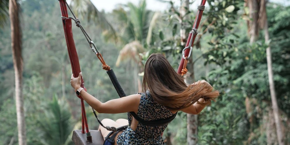 Ubud: Monkey Forest Sanctuary  Jungle Swing HalfDay Tour | ®ExcursionMania