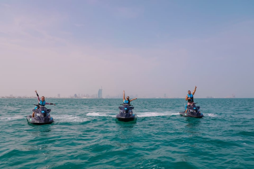 Dubai: Jetski Ride up to 2 People with Photos & Refreshments | ®ExcursionMania
