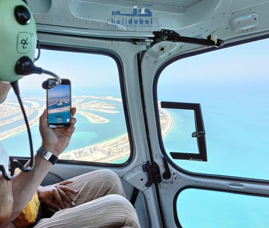 Dubai: Helicopter Ride, Old Town Walking Tour, Abra & Snacks | ®ExcursionMania