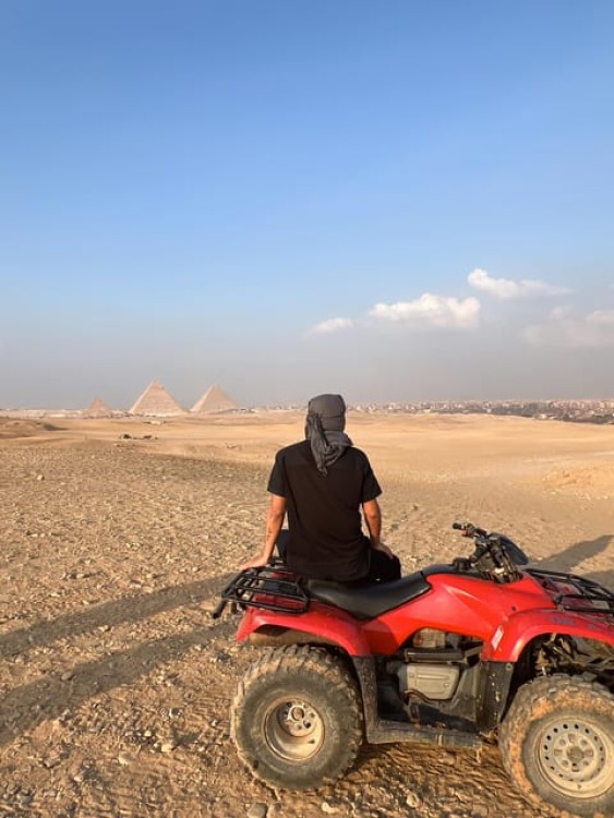 ATV Quad Bike Ride At GIZA Pyramids and BBQ Dinner | ®ExcursionMania