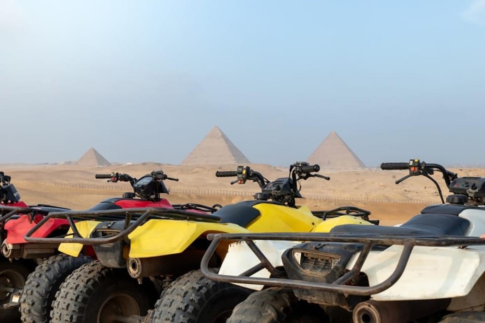 ATV Quad Bike Ride At GIZA Pyramids and BBQ Dinner | ®ExcursionMania