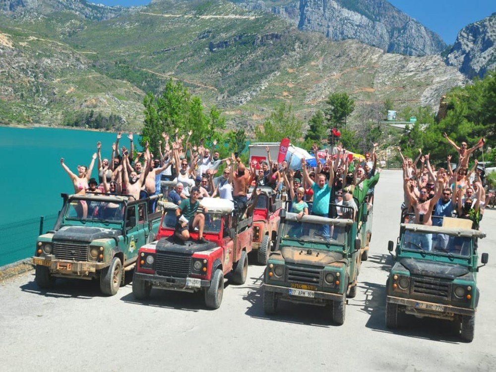 Side Jeep Safari w/Green Canyon Boat Trip & Lunch | ®ExcursionMania