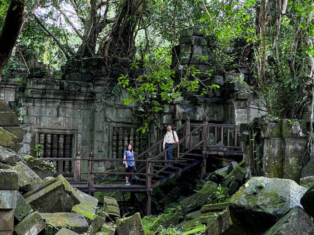 From Siem Reap: Beng Mealea & Tonle Sap Sunset Boat Cruise | ®ExcursionMania
