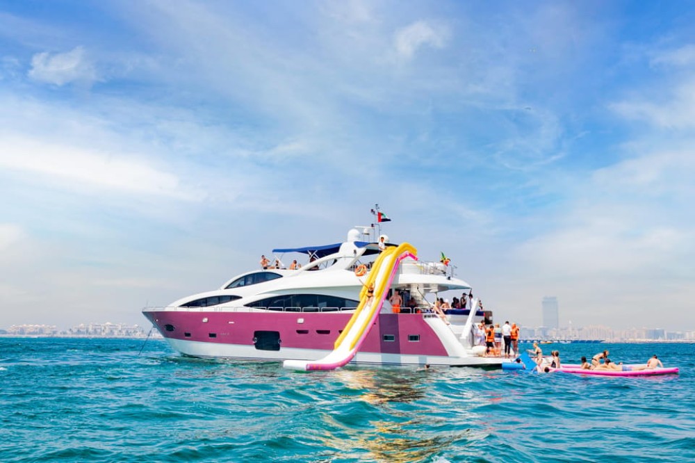 Dubai: Ride & Slide with Swimming, Snorkeling and BBQ Lunch | ®ExcursionMania