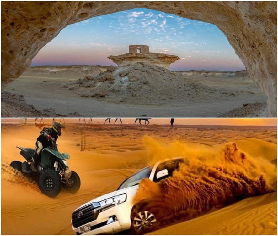 Fullday Tour to West of Qatar And Desert Safari with Pickup | ®ExcursionMania