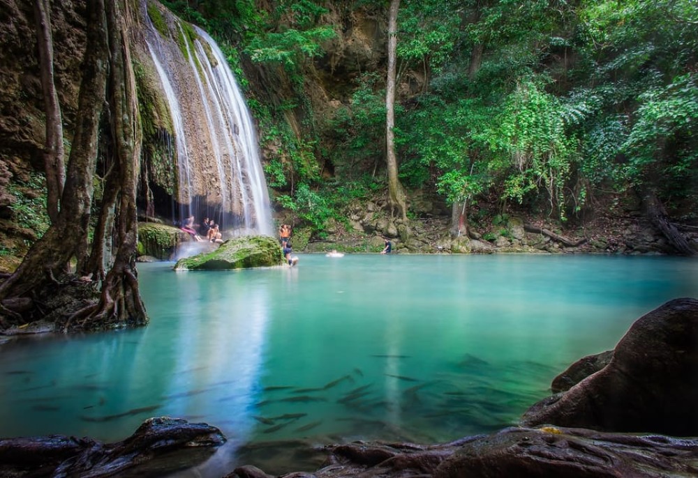 Bangkok: Kanchanaburi, 2-Days Glamping in Jungle & Erawan | ®ExcursionMania