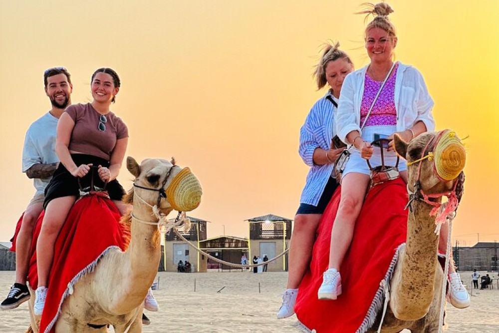 Private Abu Dhabi Desert Safari With Camel Ride And Sand Boarding | ®ExcursionMania