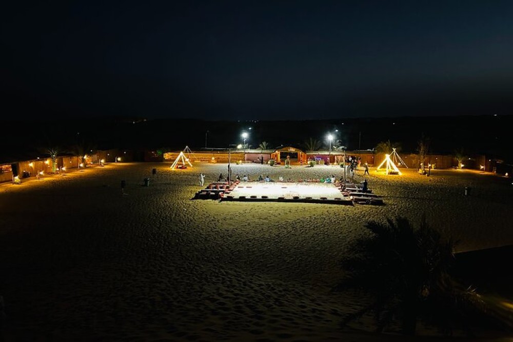 Abu Dhabi: Evening Desert Safari with Camel Ride, BBQ & Live Show | ®ExcursionMania