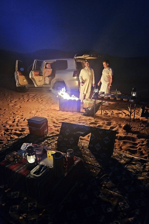 Private Overnight Camping in Liwa with BBQ Dinner & Breakfast | ®ExcursionMania