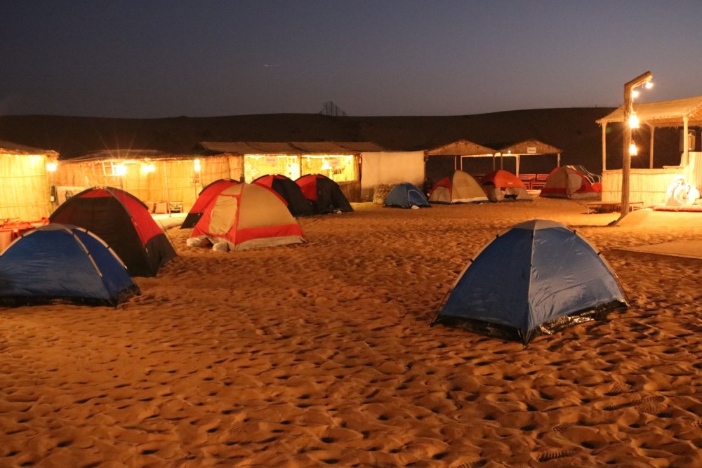 Private Overnight Camping in Liwa with BBQ Dinner & Breakfast | ®ExcursionMania