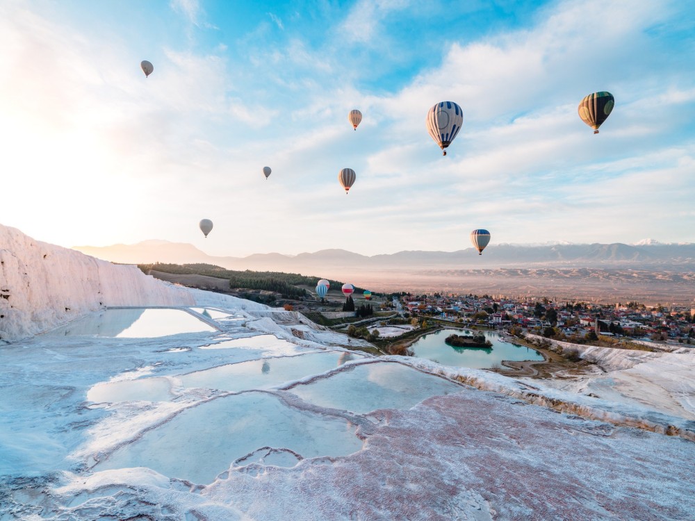 Fethiye: Fethiye Day Trip to Pamukkale w/Optional Balloon Flight | ®ExcursionMania
