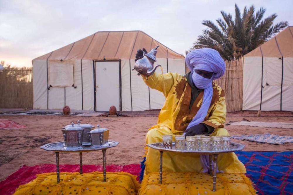 Overnight in Luxury Tent in Desert Camp Erg Chebbi Merzouga | ®ExcursionMania