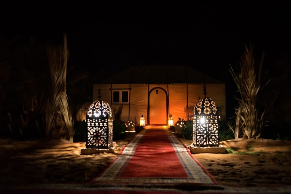 Overnight in Luxury Tent in Desert Camp Erg Chebbi Merzouga | ®ExcursionMania