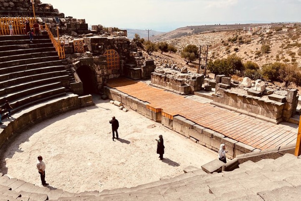 From Amman :Private full day tour to Jerash ,Ajoune and Um Qais | ®ExcursionMania