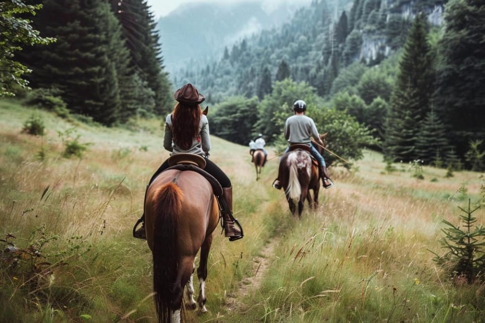 Kazbegi: Horse Riding Adventure from Rooms Hotel Kazbegi | ®ExcursionMania