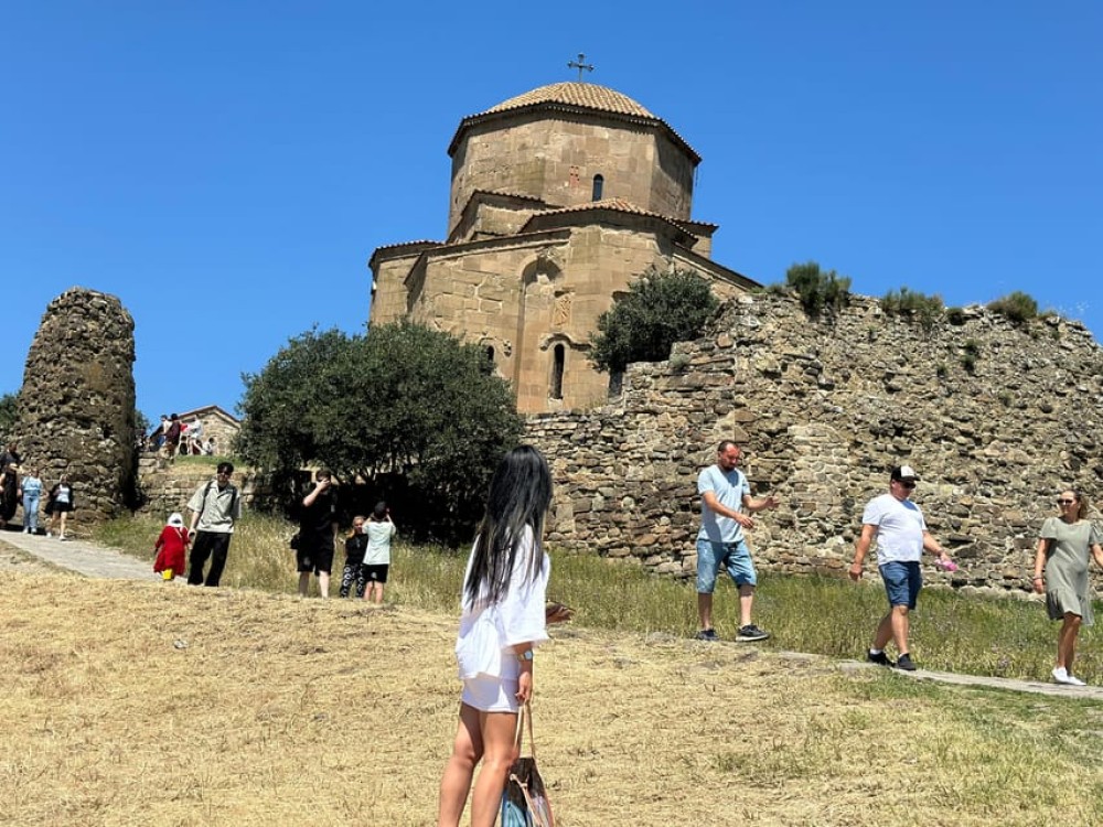 From Tbilisi: Mtskheta,Jvari,Bazaar,wine and 2 UNESCO Sites | ®ExcursionMania