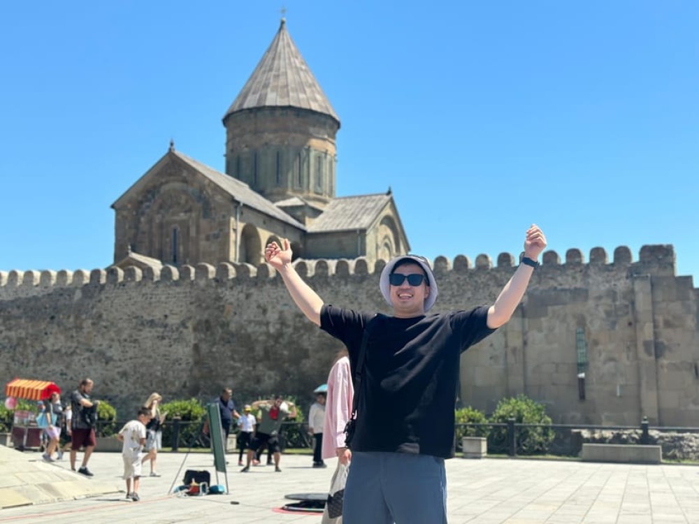 From Tbilisi: Mtskheta,Jvari,Bazaar,wine and 2 UNESCO Sites | ®ExcursionMania