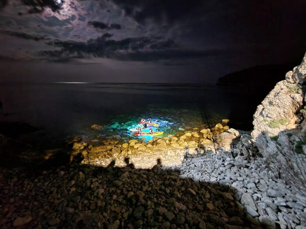 Budva: Night Lights Kayak and SUP Adventure | ®ExcursionMania