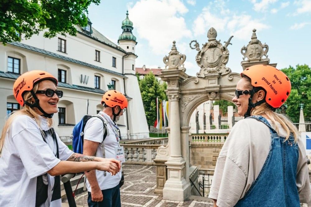 Krakow: Guided E-Scooter City Tour with Food Tastings | ®ExcursionMania