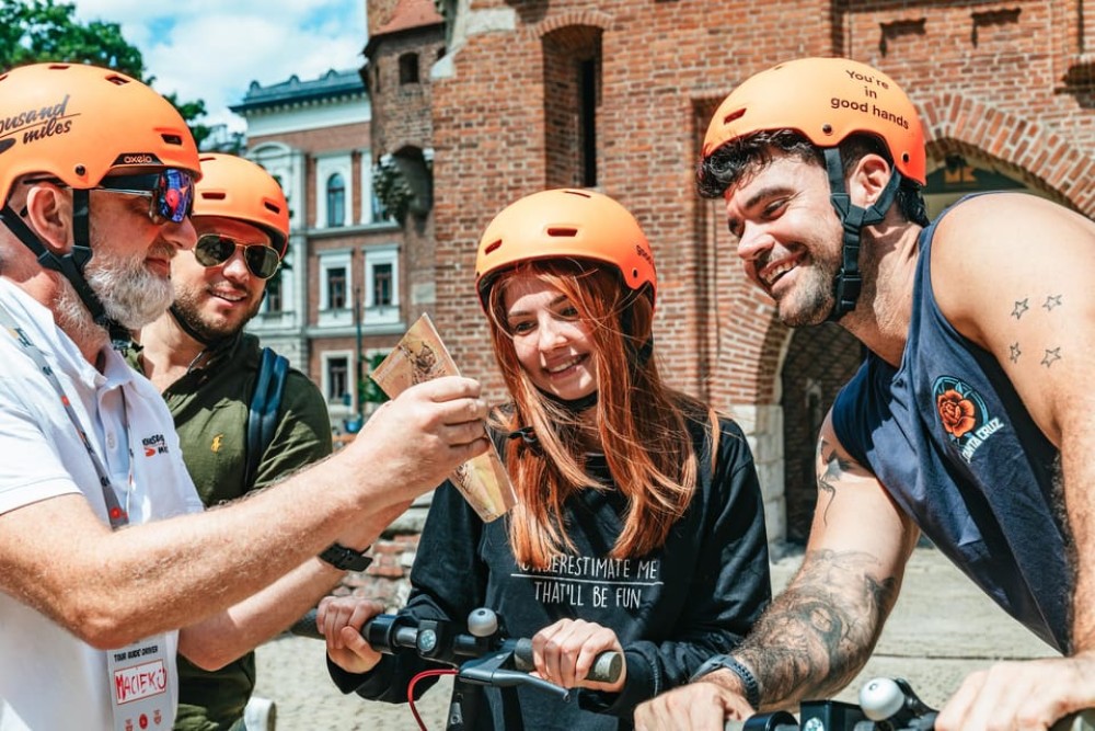 Krakow: Guided E-Scooter City Tour with Food Tastings | ®ExcursionMania
