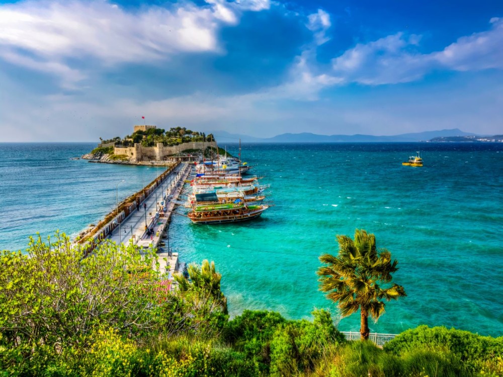 From Kusadasi: Boat Tour & Lunch w/ Transfers | ®ExcursionMania