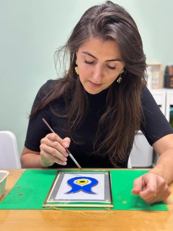 Antalya: Brass Frame Glass Acrylic Painting Workshop | ®ExcursionMania