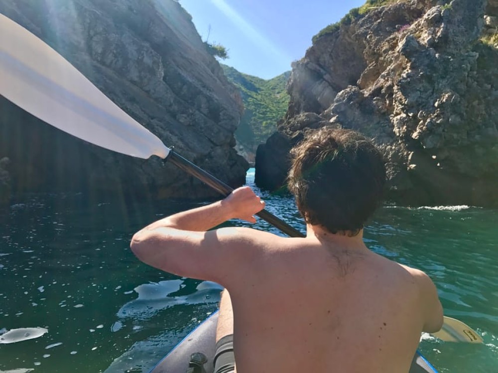 Lisbon: Full-Day Sesimbra Kayak Tour with Picnic | ®ExcursionMania