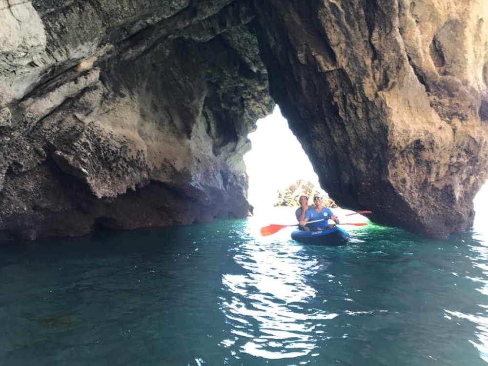 Lisbon: Full-Day Sesimbra Kayak Tour with Picnic | ®ExcursionMania