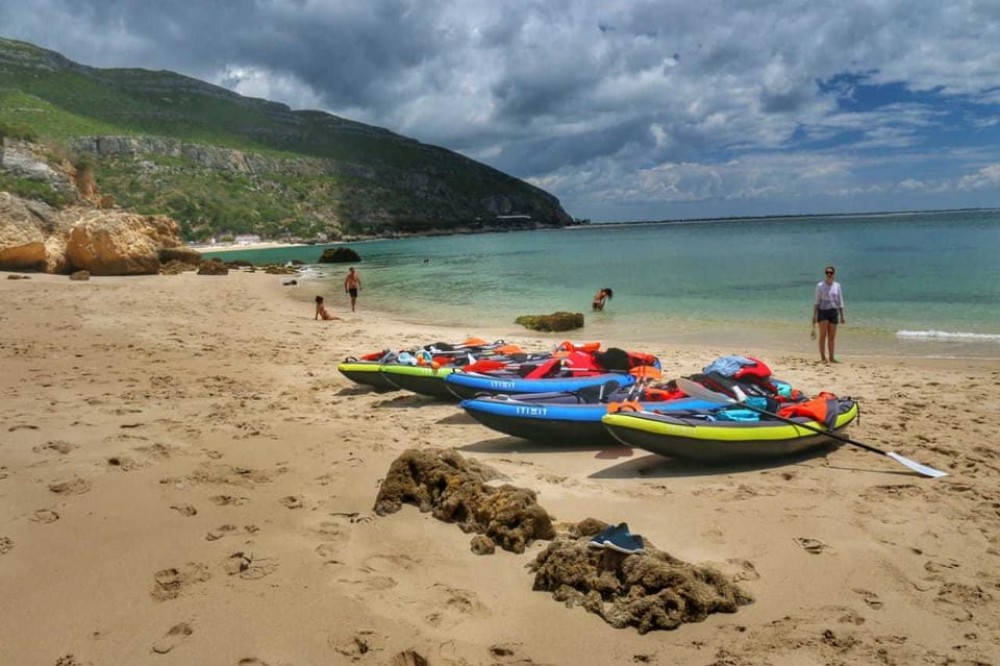 Lisbon: Full-Day Arrabida Kayak Tour with Picnic | ®ExcursionMania