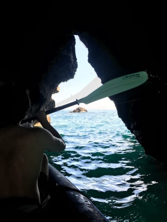 From Lisbon: Arrábida Natural Park Kayak Tour with Lunch | ®ExcursionMania