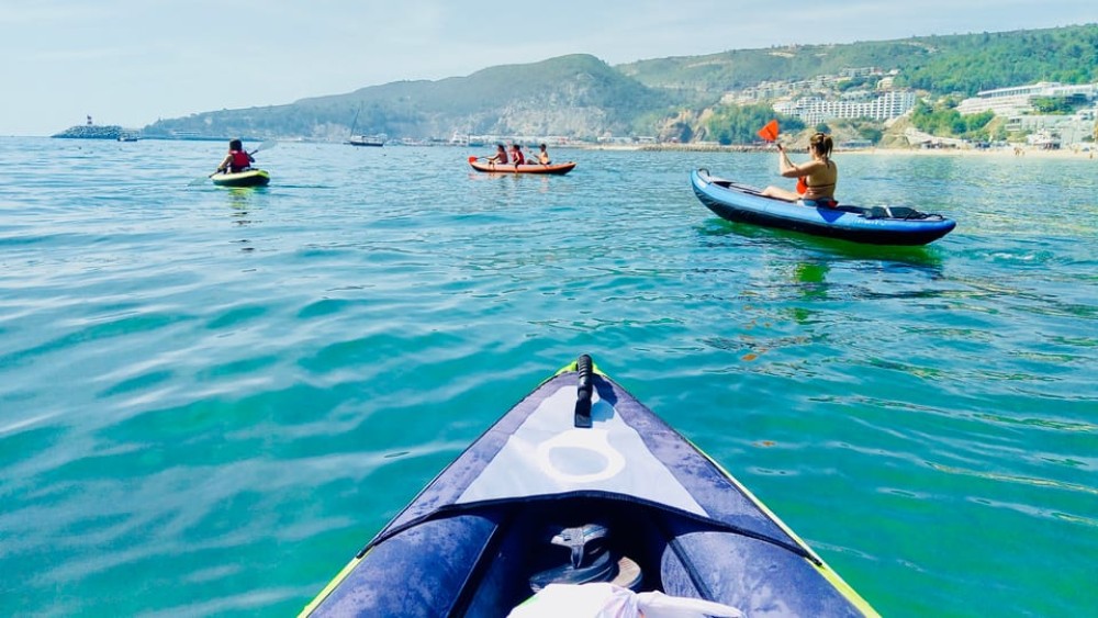 From Lisbon: Arrábida Natural Park Kayak Tour with Lunch | ®ExcursionMania