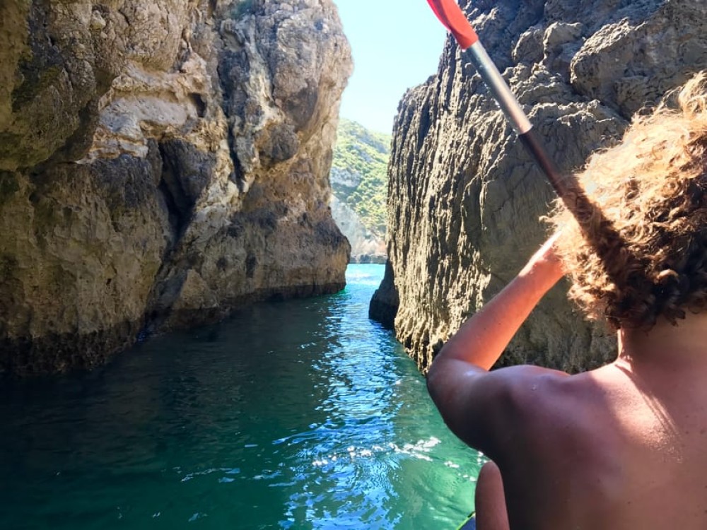 From Lisbon: Arrábida Natural Park Kayak Tour with Lunch | ®ExcursionMania