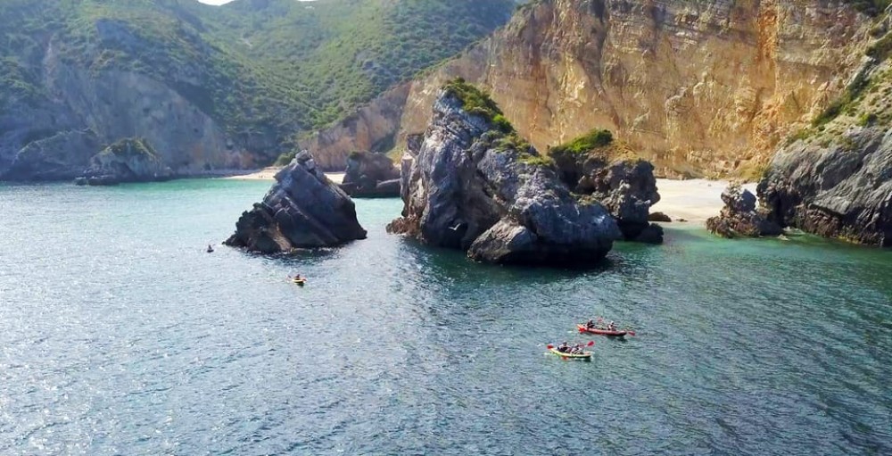 From Lisbon: Arrábida Natural Park Kayak Tour with Lunch | ®ExcursionMania