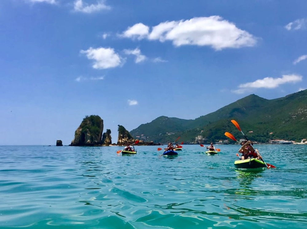 From Lisbon: Arrábida Natural Park Kayak Tour with Lunch | ®ExcursionMania