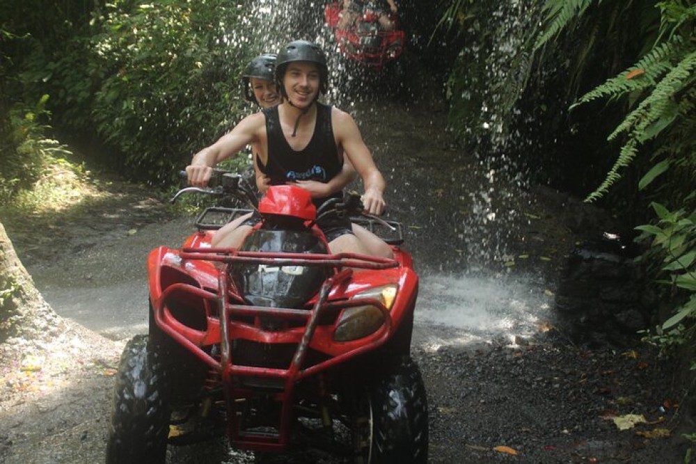 ATV Quad Bike Through Tunnel and Waterfall | ®ExcursionMania