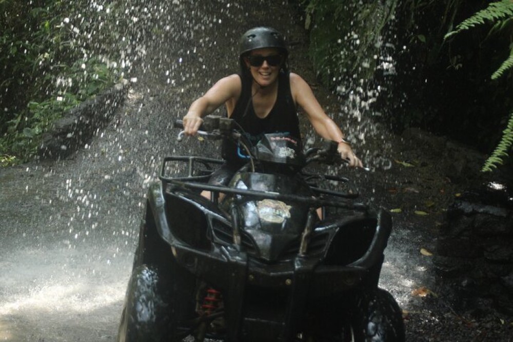 ATV Quad Bike Through Tunnel and Waterfall | ®ExcursionMania