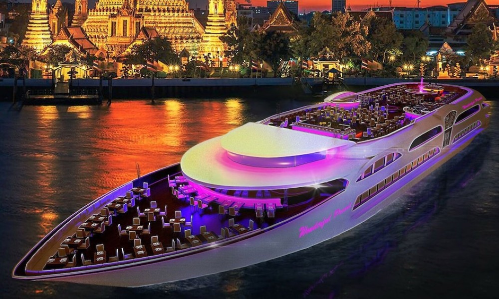 Grand Pearl Luxury Dinner Cruise at Bangkok Admission TicketSHA Plus | ®ExcursionMania