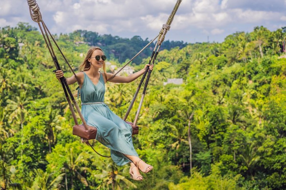 Ubud White Water Rafting, Rice Terrace and Jungle Swing | ®ExcursionMania