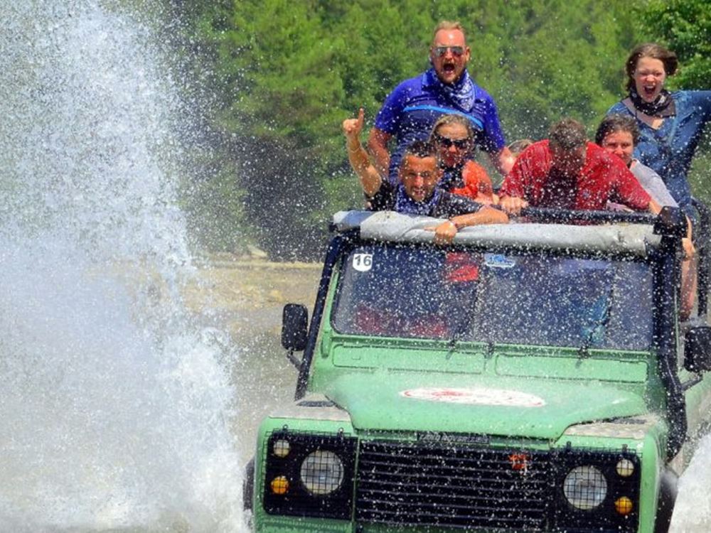 Turunc Jeep Safari Tour With Waterfall & Water Fights | ®ExcursionMania
