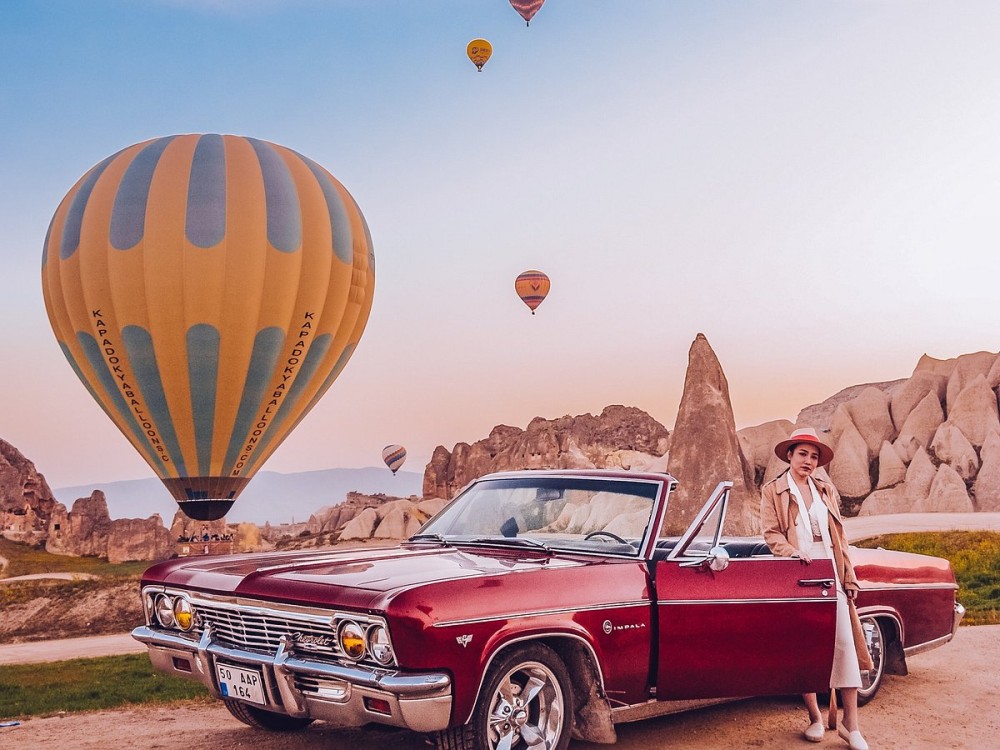 Cappadocia: Sunrise, Day Tour & Sunset Classic Car Tour | ®ExcursionMania