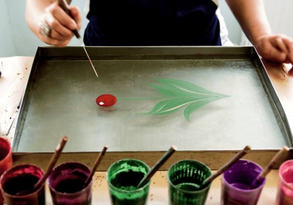 Istanbul: Marbling Art Workshop with Turkish Tea & Delights | ®ExcursionMania