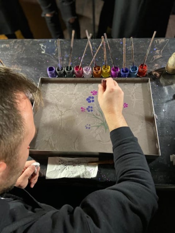 Istanbul: Turkish Marbling Paper Ebru Art Workshop | ®ExcursionMania
