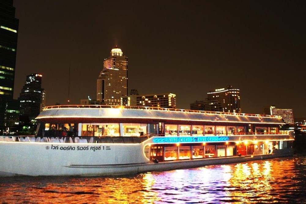 White Orchid Dinner River Cruise at Bangkok Admission Ticket | ®ExcursionMania
