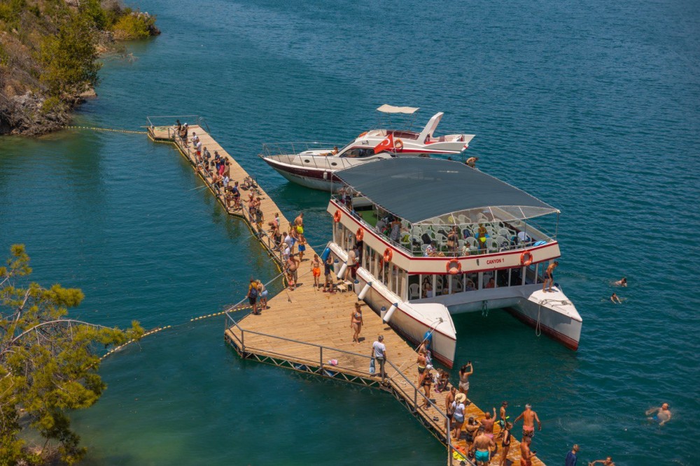 Green Canyon Tour from Alanya: Dam Visit & Boat Ride with Soft Drinks | ®ExcursionMania