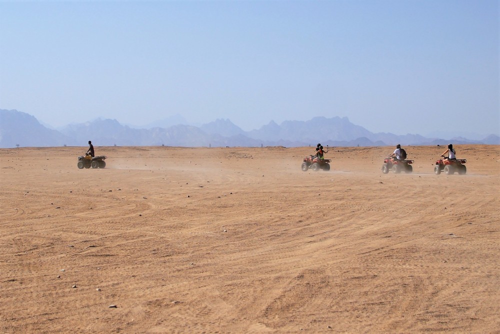 Hurghada Desert Safari: Quad Biking & Bedouin Village Visit | ®ExcursionMania