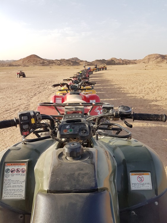Hurghada Desert Safari: Quad Biking & Bedouin Village Visit | ®ExcursionMania